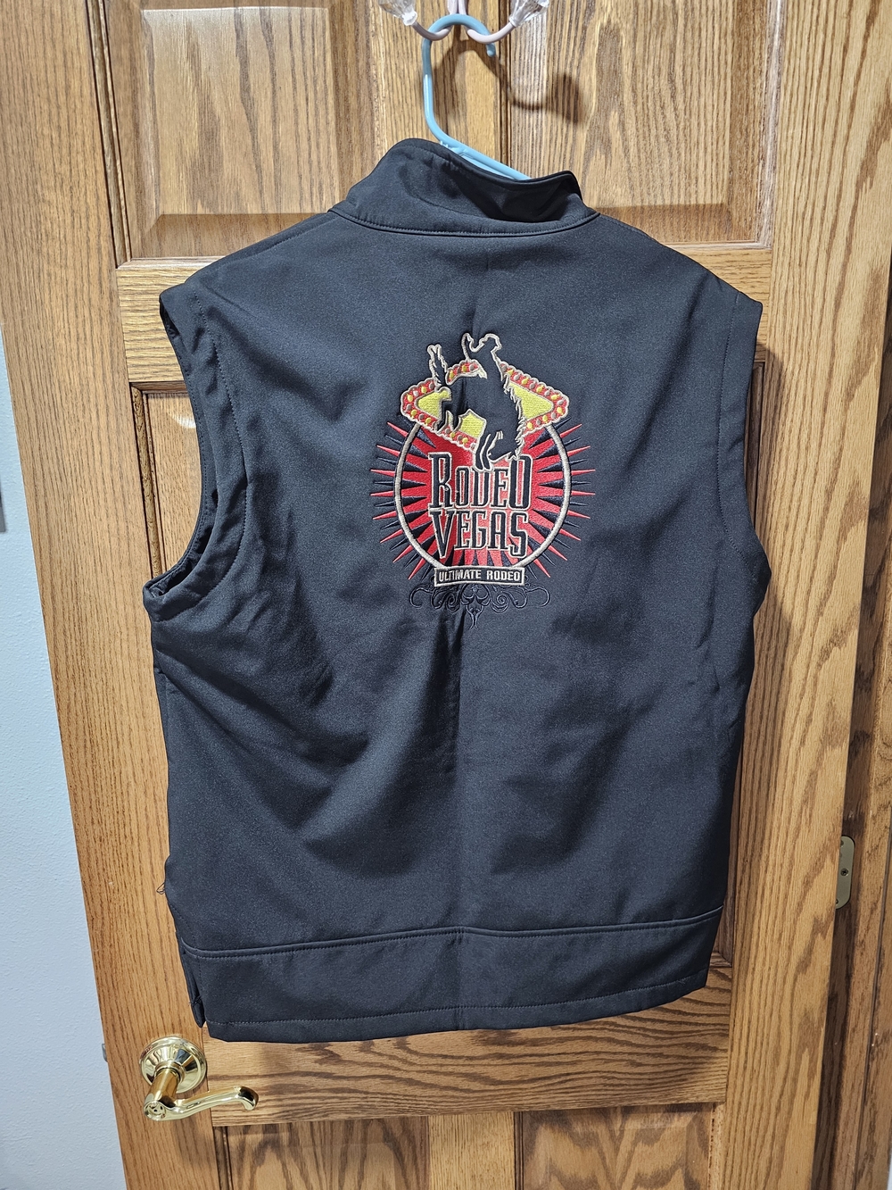 Rodeo Vegas Embroidered Black Vest